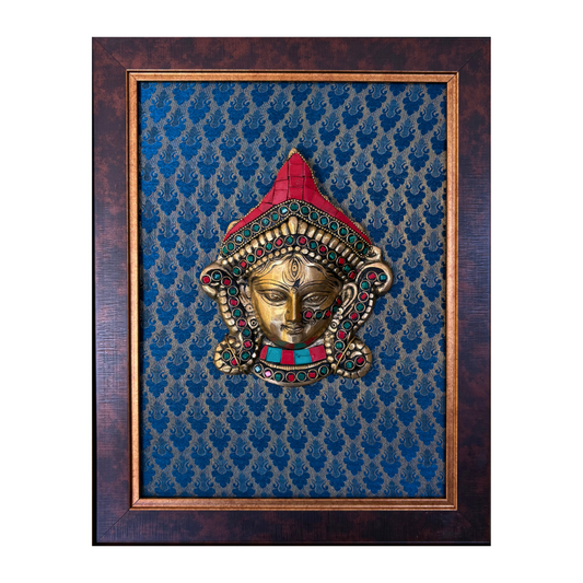 Tatva Creators Ethnic Brass Goddess Wall Frame