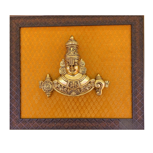 Exquisite Brass Lord Venkateswara Wall Frame