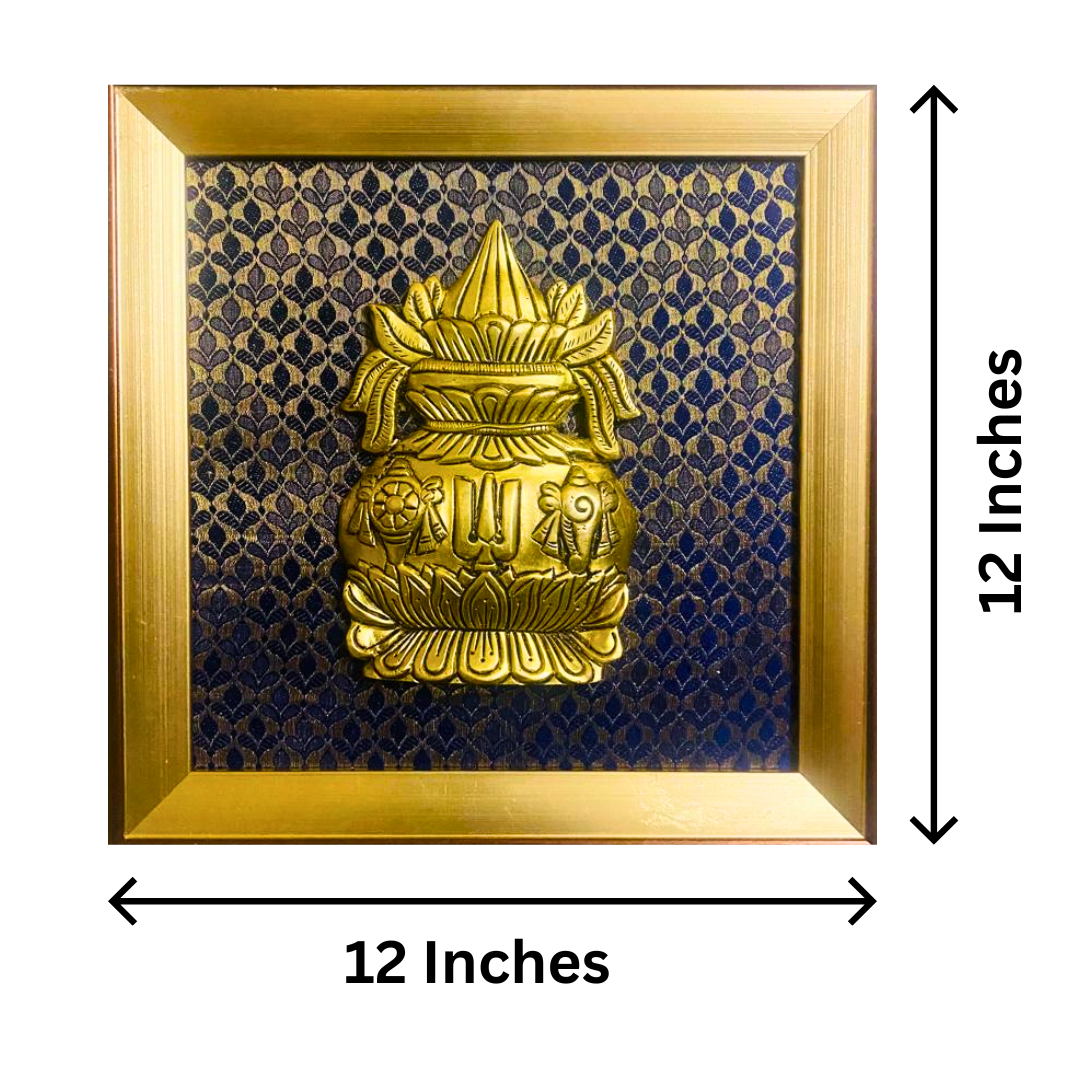 Tatva Creators Kalash Brass Wall Frame