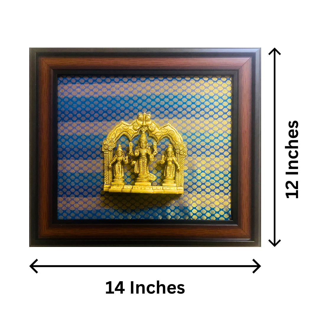 Tatva Creators Brass Ram Darbar Wall Frame