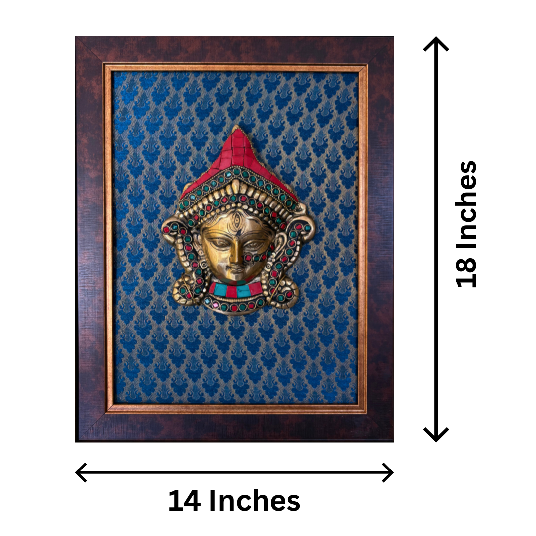 Tatva Creators Ethnic Brass Goddess Wall Frame