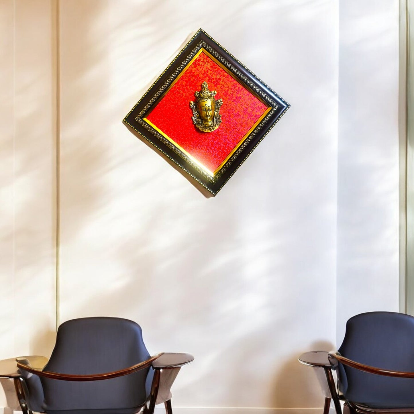 Brass Buddha Wall Hanging Frame