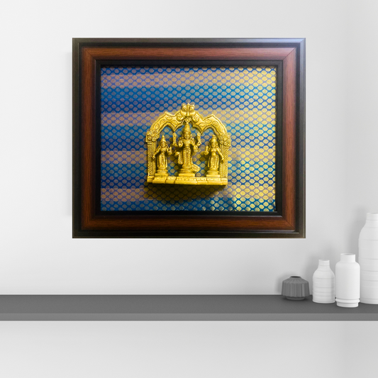 Tatva Creators Brass Ram Darbar Wall Frame