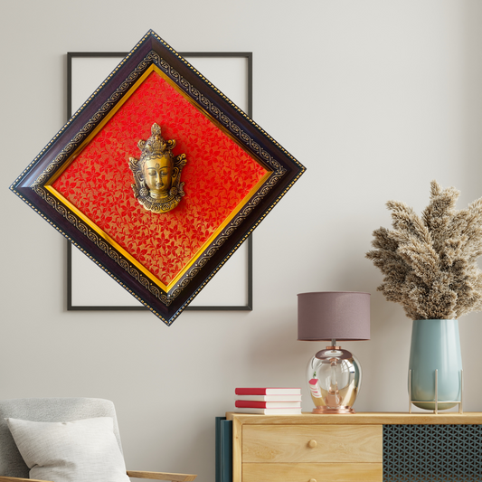 Brass Buddha Wall Hanging Frame