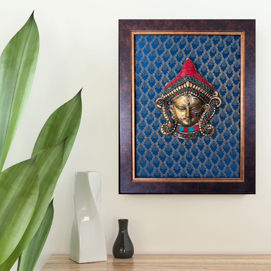 Tatva Creators Ethnic Brass Goddess Wall Frame