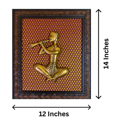 Traditional Brass Musician Wall Frame