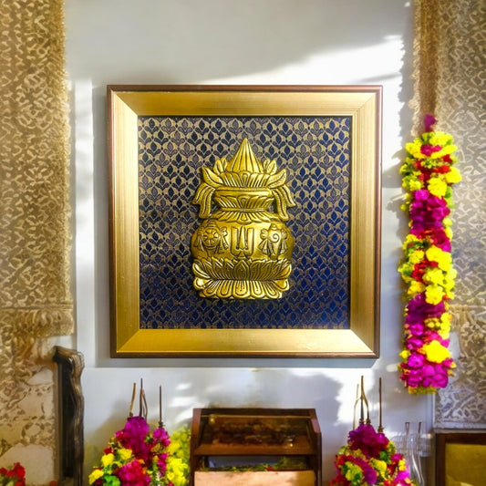Tatva Creators Kalash Brass Wall Frame