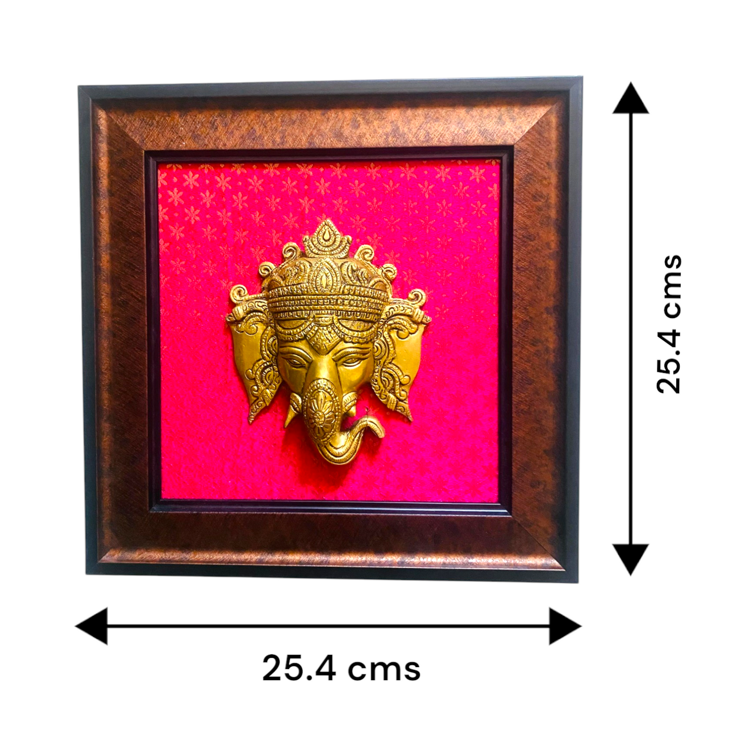 Handcrafted Brass Lord Ganesha Wall Hanging Frame